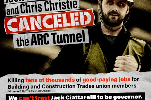 Ciattarelli Opposed ARC Tunnel