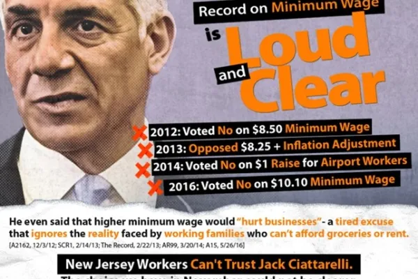 Ciattarelli Opposes Raising Minimum Wage